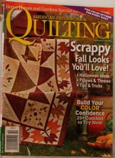 BH Gardens American Patchwork Quilting Magazine Scrappy Fall Looks Oct 