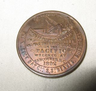   Chicago 1893 Medal from Wreck of SS Beaver Hudson Bay