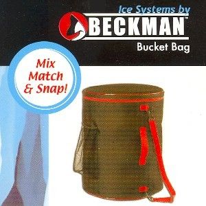 BECKMAN Bucket Bag and Accessory Bag Black Red