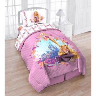 4pc DISNEY TANGLED TWIN BED IN BAG   Princess Rapunzel Pink Floral 