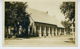 1910 RPPC Postcard of Presbyterian Church Beloit Kansas