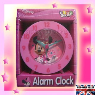   Blue Round Alarm Clock Kids Bedroom Lightning McQueen New