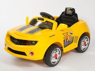 Power Ride on Remote Control Bumble Bee Camaro Style Kids Wheels Car 