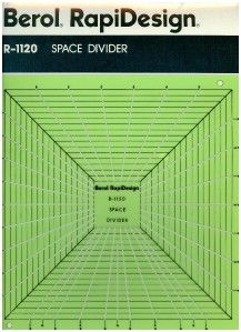 berol rapidesign template space divider r 1120
