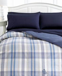 Ralph Lauren Sundeck Twin Comforter Blue / Beige / White NEW