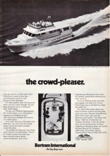 Bertram International 63’ Motor Yacht 1972 Ad