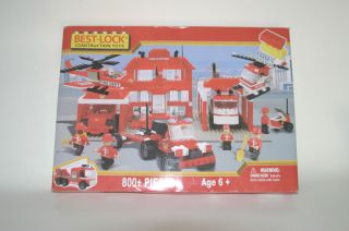 BEST LOCK Construction Toys Emergency Fire Rescue Set 800 pieces