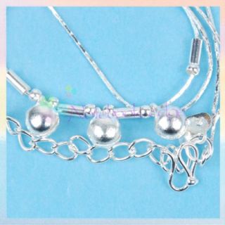 Jewelry Anklet Ankle Double Chain Bracelet Jingle Bell