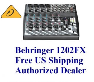 Behringer XENYX 1202FX 12 Input 2 Bus Mixer with Effects 1202 FX 