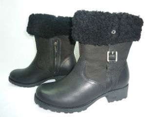 UGG Australia Womens Bellvue II Size 8 Black Boots Shoes