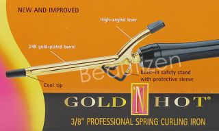 Belson Gold N Hot 3 8 Professional Spring Curling Iron