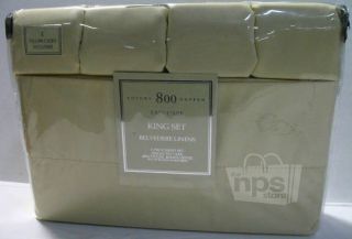 Belvedere Linens Easy Care KING 800TC Yellow 6PC Sheet Set NEW