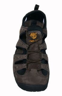 Timberland Mens Sandals Belknap Dark Brown Leather 58110 Sz 10 5 M 