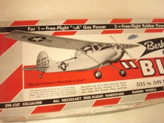 Berkeley Cessna L 19 Bird Dog Control Line Model Airplane Kit
