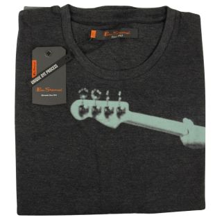   Ben Sherman Mod Guitar Music Graphic T Shirt Tee Top Big King Size