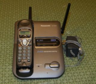 Panasonic KX TG2267B 2 4 GHz 2 Lines Cordless Phone