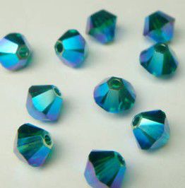144pcs Bicone 4mm Crystal Beads 5301 5328 Use Swarovski Elements AB 