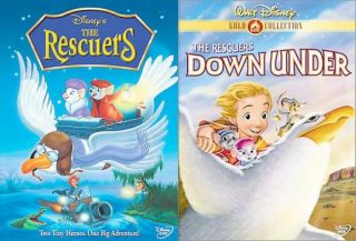 The Rescuers (DVD, 2003) + The Rescuers Down Under (DVD, 2000)   *FREE 