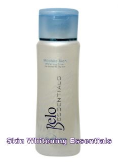 Belo Essentials Moisture Rich Skin Whitening Toner 100 ml Dry Skin USA 