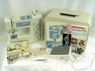 Bernina 1020 Sewing Machine with Cover Pedal Manual and Accessories 