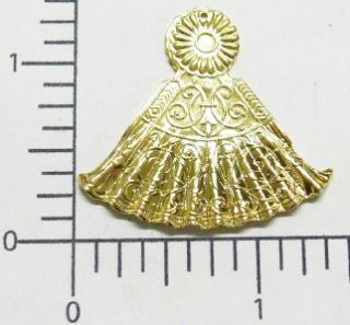19099 12 PC Bright Gold Angel Skirt Body Jewelry Finding Sale