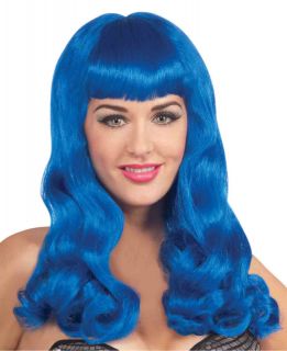 Sherry Berry Blue Adult Costume Wig Katy Perry New