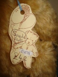 Cute Ben Artist Mohair Teddy Bear by Shirley Latimer of Crafty Bears 