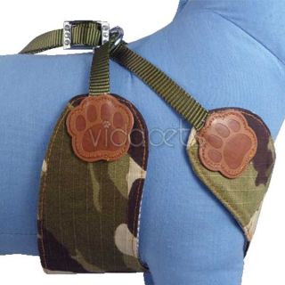   Camouflage Comfort Dog Harness Vest Collar L Large Nylon Leash