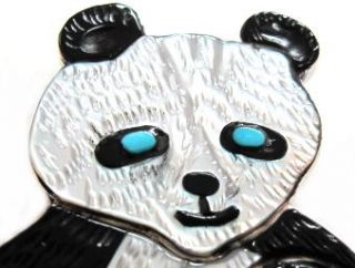 Virgil Shirley Benn Large Panda Bear Pin Pendant L K