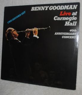 Benny Goodman LP Record Live at Carnegie Hall 40th