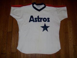    Astros 1980s Jersey Texas Nolan Ryan Biggio Bagwell Shirt Size 42