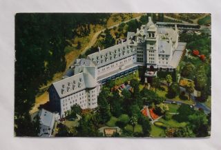 1960 Aerial View Hotel Claremont Berkeley CA Alameda Co Postcard 