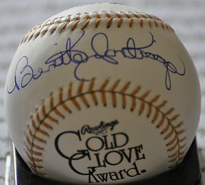 Benito Santiago Padres Signed Gold Glove ML Baseball COA Unlimited 