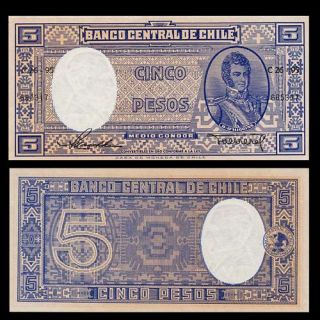 Pesos Banknote Chile 1958 Bernardo OHiggins UNC