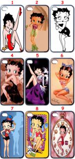 Betty Boop Cartoon Apple iPhone 4 Case Black