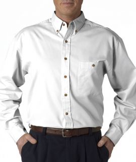 Bill Blass Sanded Gabardine Mens Dress Shirt Long Sleeve White Size 