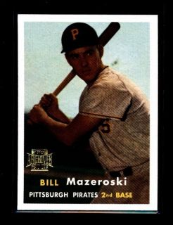 2001 Topps Archives 24 Bill Mazeroski Pirates Rookie Reprint Mint 