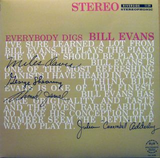 Bill Evans Trio EVERYBODY DIGS BILL EVANS Riverside 1129 Stereo New 