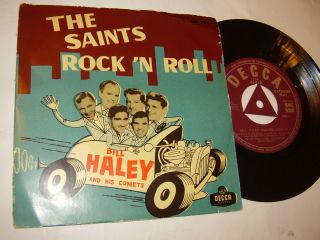 BILL HALEY COMETS The Saints Rock n Roll SWEDEN EP 1956 UNIQUE PS Tri 