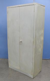 Heavy Duty Bi Fold 2 Door Storage Cabinet 36 x 18 x 72