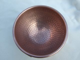 BIA Cordon Bleu Mixing Beating Bowl #26 Solid Hammered Copper with 
