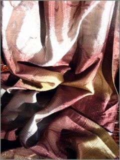 Silky Spiral Shawl in Subtle Hues of Copper Silver and Leaf Green 