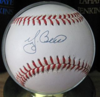 Yogi Berra Autographed Bobby Brown Baseball Yankees