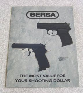 Bersa Pistol Thunder 380 45 Gun Catalog Shooting