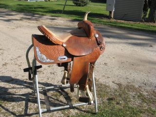 Beautiful 15 Pro Rider barrel saddle Custom Made by Jerry Bethune