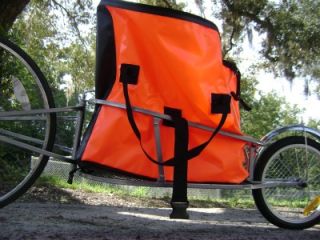 single wheel cross country bicycle trailer with waterproof bag__89467 