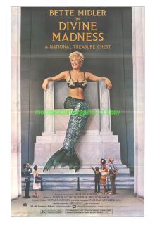 Divine Madness Movie Poster 2 Styles Bette Midler 1980