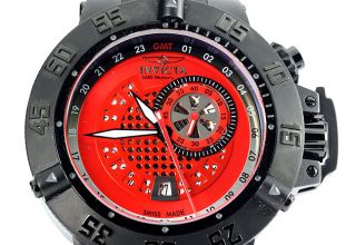 New Mens Invicta Subaqua Noma Black Ionic Plated Dragon GMT Watch 6169 