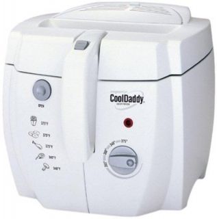   05443 White 6 Servings Cool Daddy Cool Touch Electric Deep Fryer