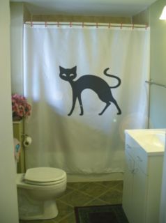 shower curtain cool cat modern art sublime feline kitty from